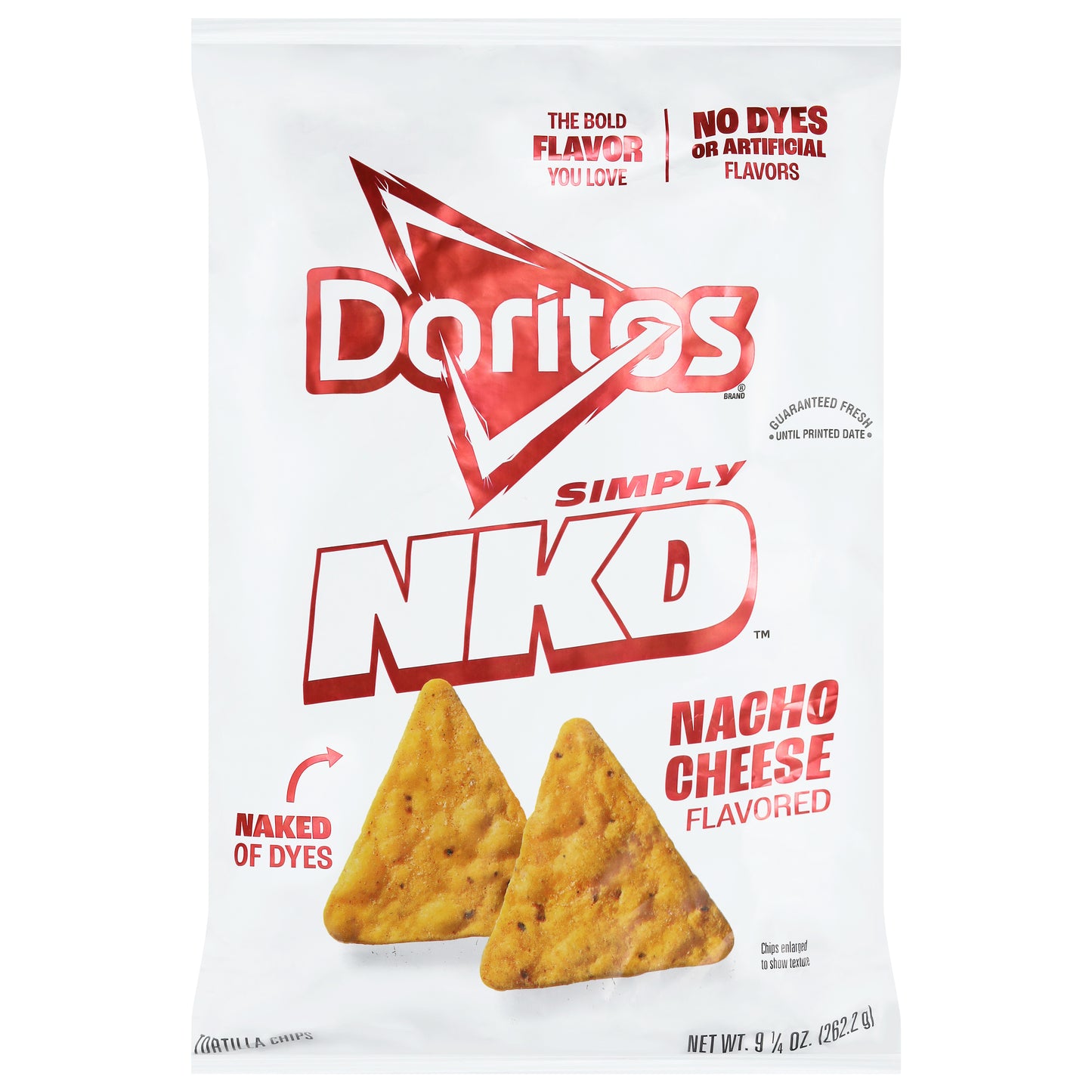 Doritos Simply Nkd Nacho Cheese Flavored Tortilla Chips 9.25 oz
