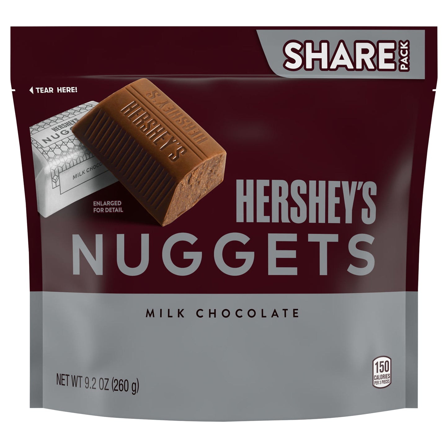HERSHEY'S NUGGETS Milk Chocolate Candy Share Pack, 9.2 oz