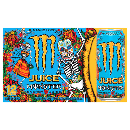 Monster Juice Mango Loco Energy Drink 12 - 16 fl oz Cans