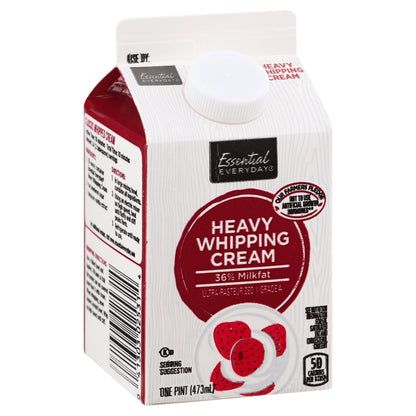 Essential Everyday Heavy 36% Milkfat Whipping Cream 1 pt