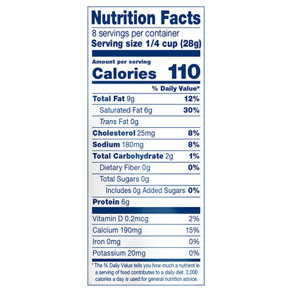 Crystal Farms Shredded Cheddar Cheese, 8 oz