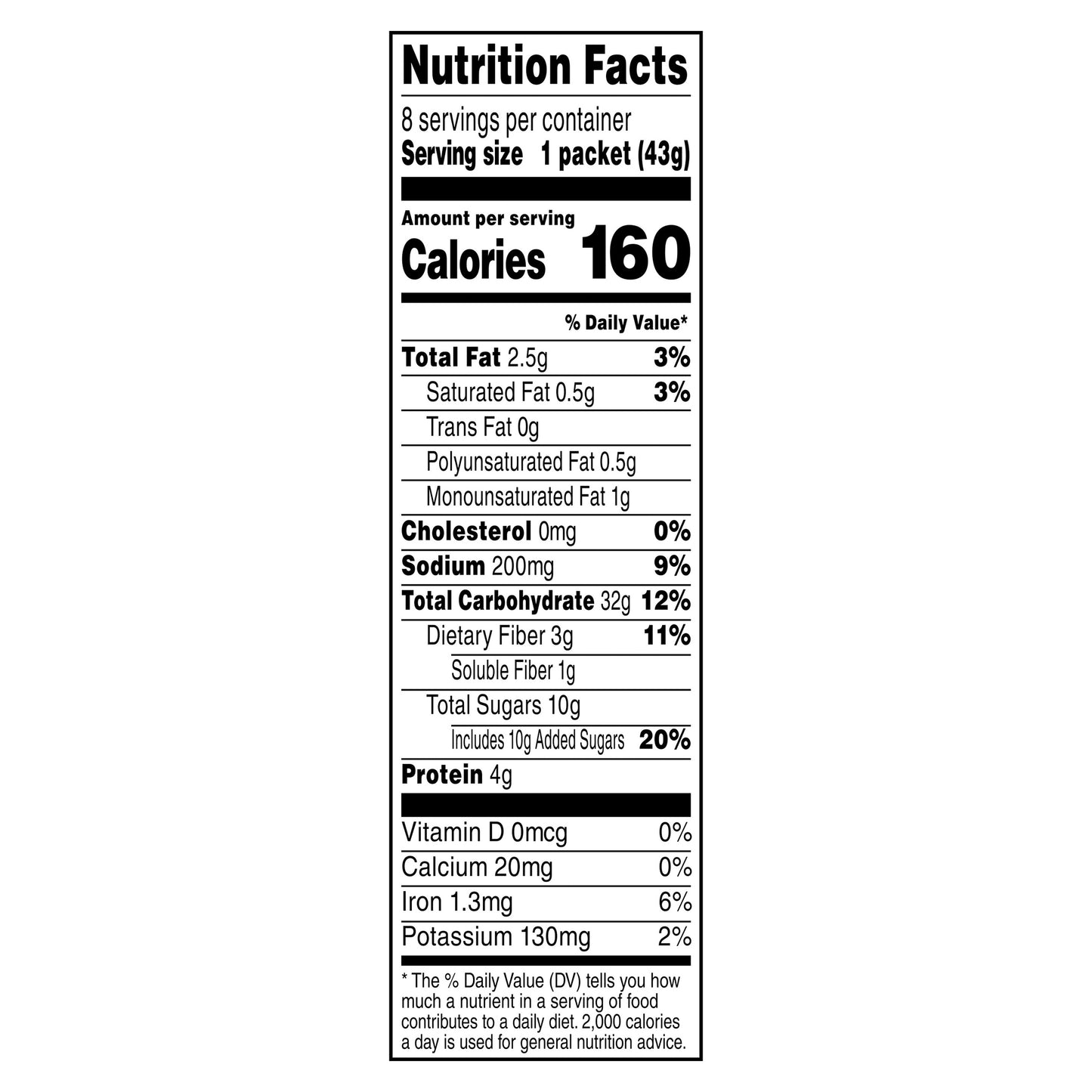 Quaker Instant Oatmeal Cinnamon & Spice 1.51 Oz 8 Count