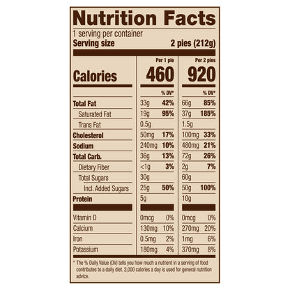 Marie Callender's Coconut Cream Flavored Mini Pies, 2 Pies, Frozen, 7.5 oz.