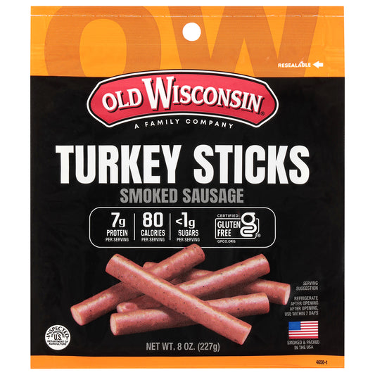 Old Wisconsin Turkey Sticks Smoked Sausage 8 oz
