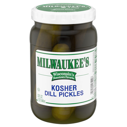 Milwaukee's Kosher Dill Pickles, 32 fl oz.