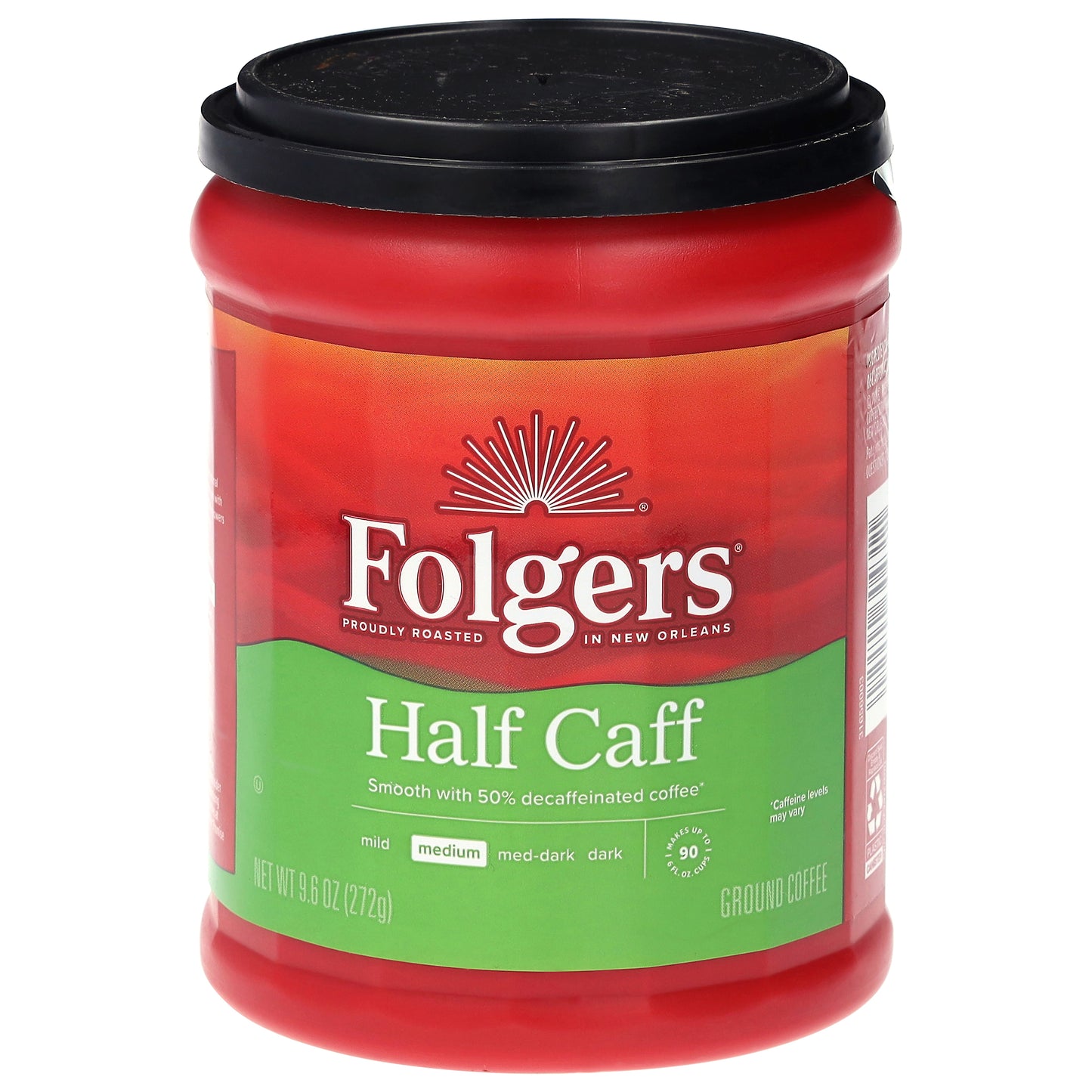 Folgers Ground Medium Half Caff Coffee 9.6 oz