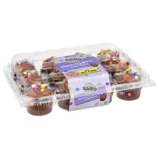 Two-Bite Original Chocolate Cupcakes 10 oz