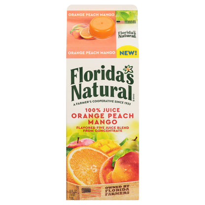 Florida's Natural Orange Peach Mango 100% Juice 52 fl oz