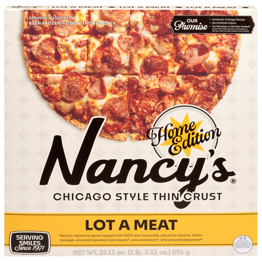 Nancy's Chicago Style Thin Crust Lot a Meat Pizza 19.11 oz