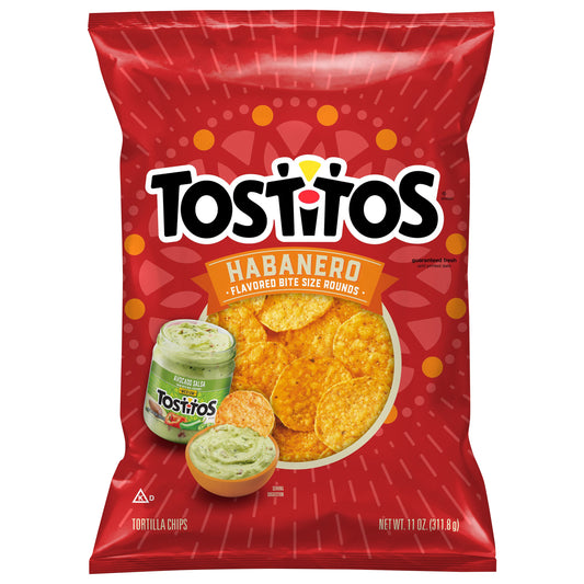 Tostitos Tortilla Chips Habanero Flavored 11 Oz