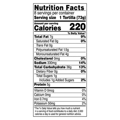 TortillaLand® Flour Tortillas Burrito Size, 8 Count