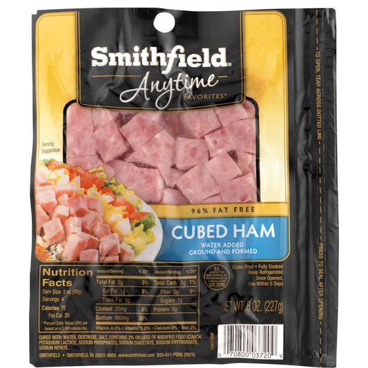 Smithfield Anytime Favorites Cubed Ham, 8 oz