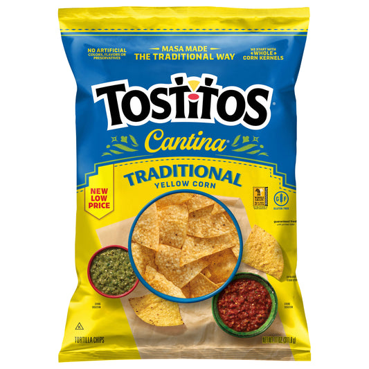 Tostitos Cantina Tortilla Chips Traditional Yellow Corn 11 Oz