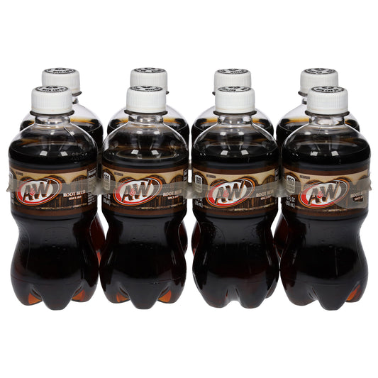 A&W Root Beer 8 - 12 fl oz Bottles
