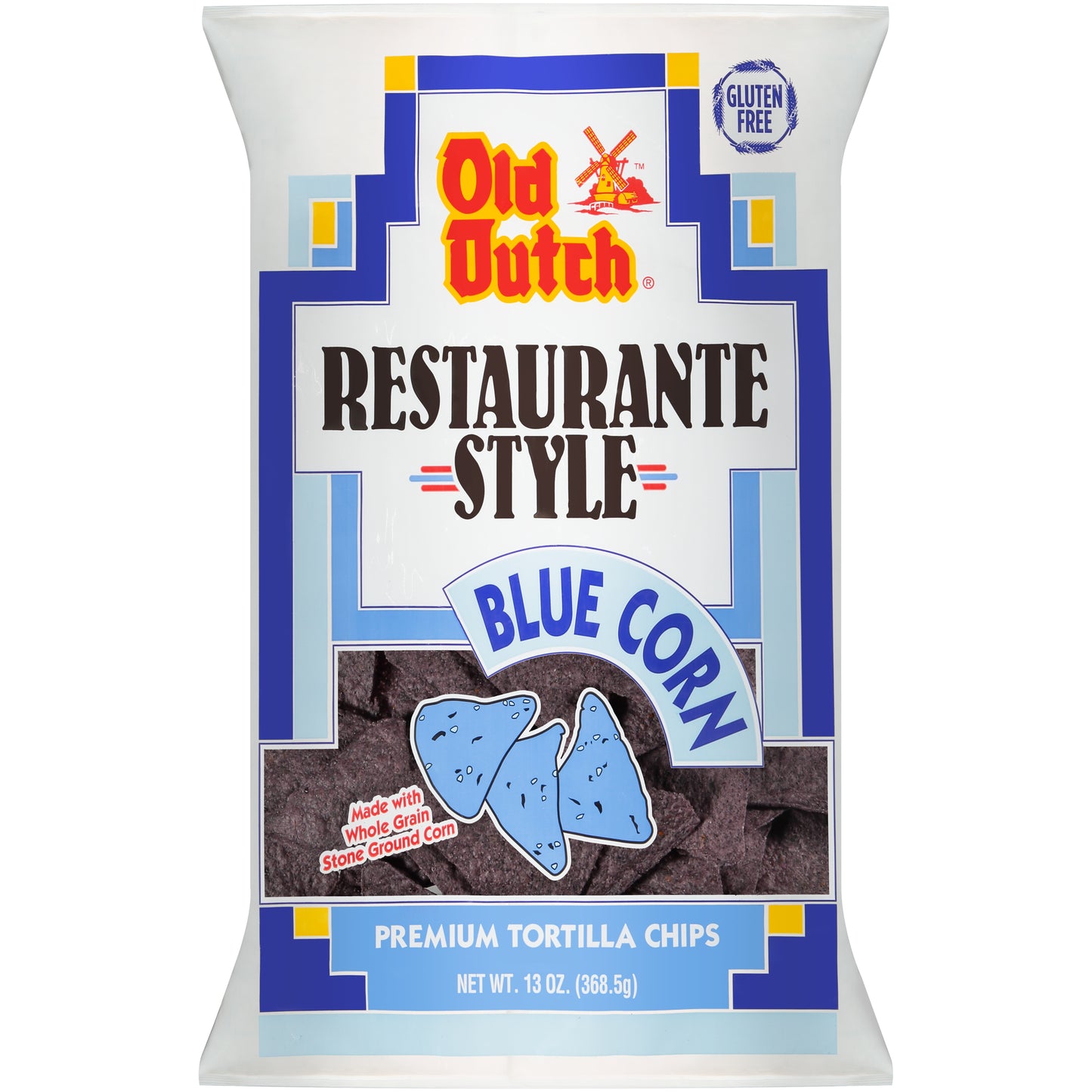 Old Dutch® Restaurante Style Blue Corn Premium Tortilla Chips 13 oz. Bag