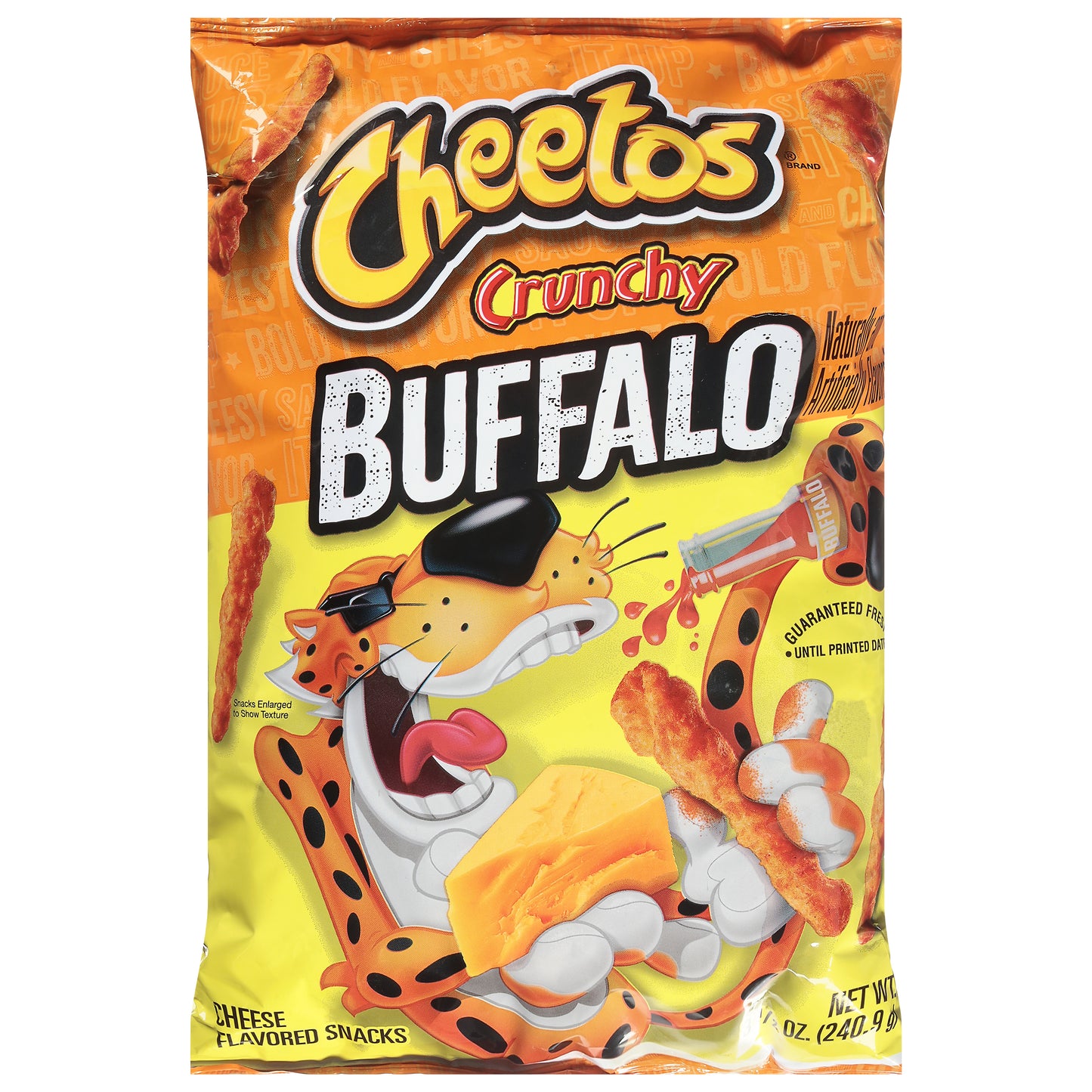 Cheetos Crunchy Cheese Flavored Snacks Buffalo 8 1/2 Oz