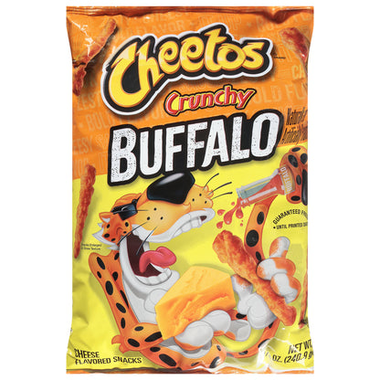Cheetos Crunchy Cheese Flavored Snacks Buffalo 8 1/2 Oz