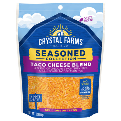 Crystal Farms Finely Shredded Mexican Taco Cheese, 7oz