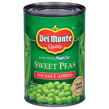 Del Monte Fresh Cut No Salt Added Sweet Peas 15 oz