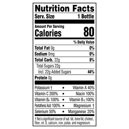 vitaminwater XXX, açai-blueberry-pomegranate Bottles, 16.9 fl oz, 6 Pack