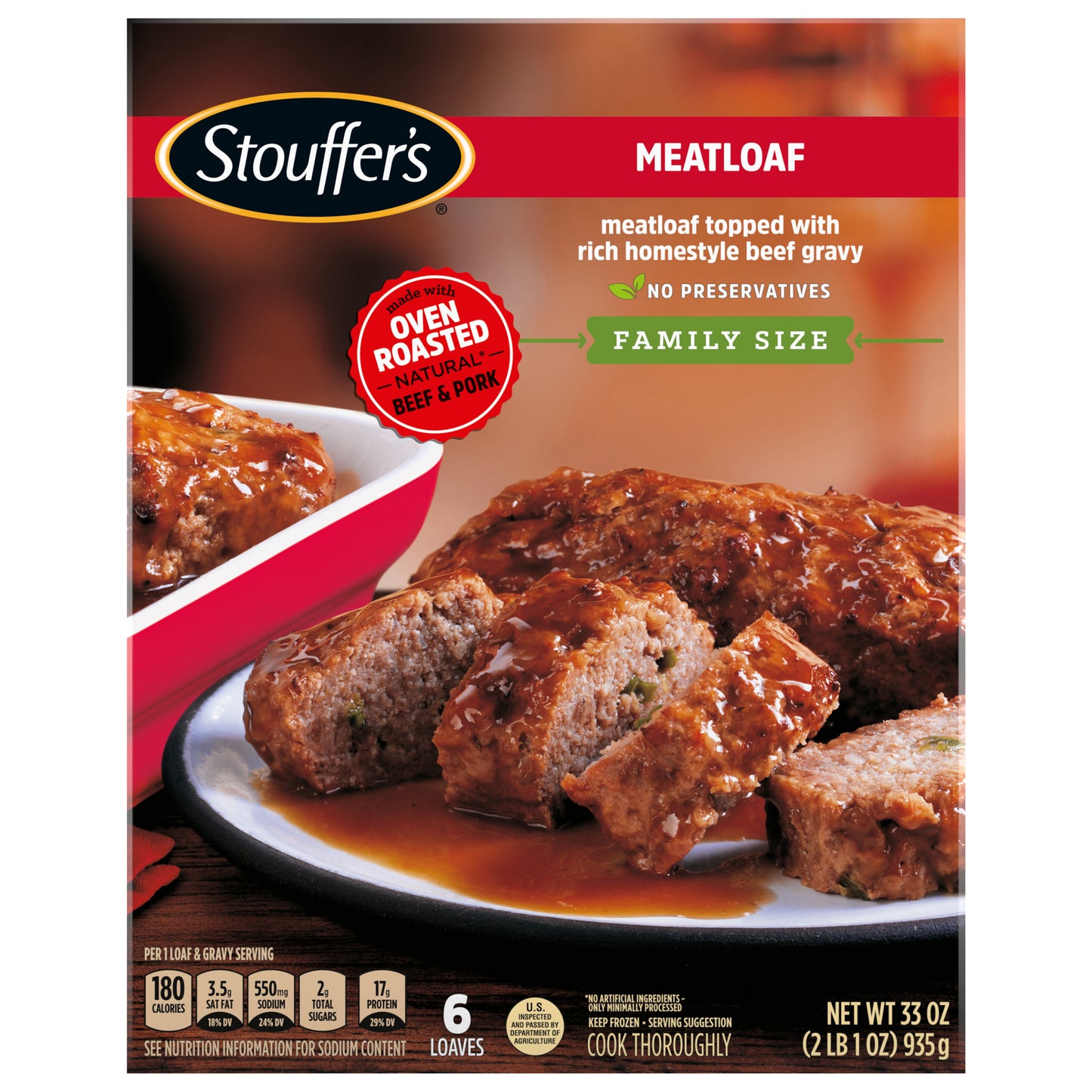 Stouffer's Family Size Meatloaf Frozen Meal 33 oz.