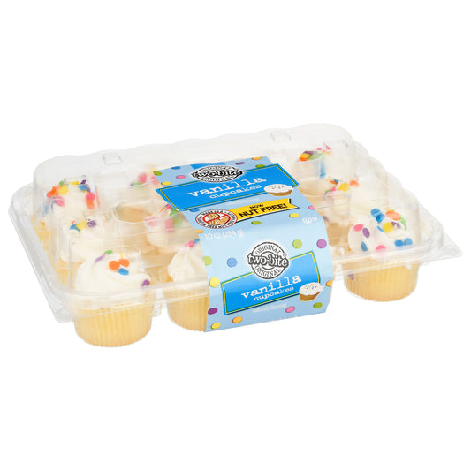 Two-Bite Vanilla Cupcakes 10 oz - NUT FREE