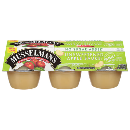 Musselman's Unsweetened Apple Sauce 6 - 4 oz.