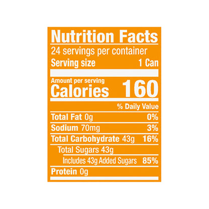 Crush Orange Soda, 12 fl oz cans, 24 pack