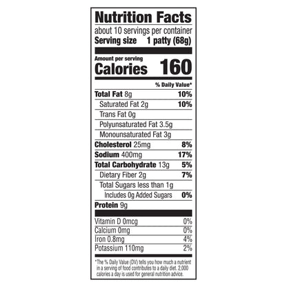 Banquet Frozen Chicken Patties Made With 100% Natural* Chicken, 24 oz.
