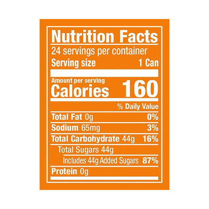 Sunkist Orange Soda, 12 fl oz cans, 24 pack