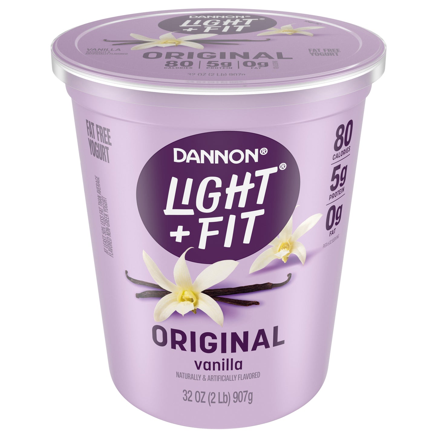 Dannon Light + Fit Vanilla Fat Free Yogurt, 32 OZ