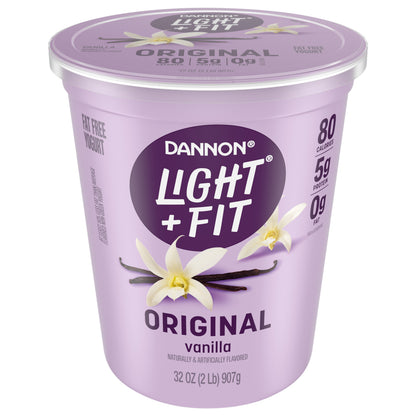 Dannon Light + Fit Vanilla Fat Free Yogurt, 32 OZ