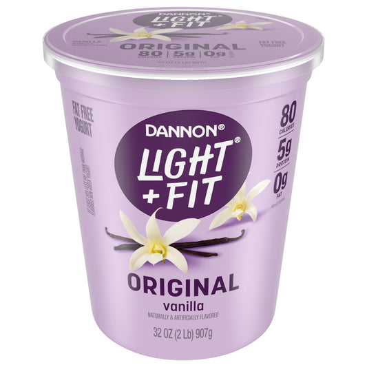 Dannon Light + Fit Vanilla Fat Free Yogurt, 32 OZ