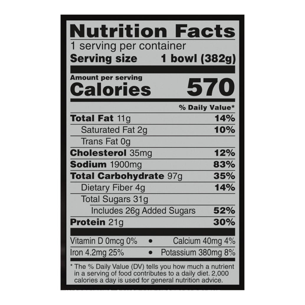 Banquet Mega Bowls Frozen Meal, Sesame Chicken Lo Mein, 13.5 oz.