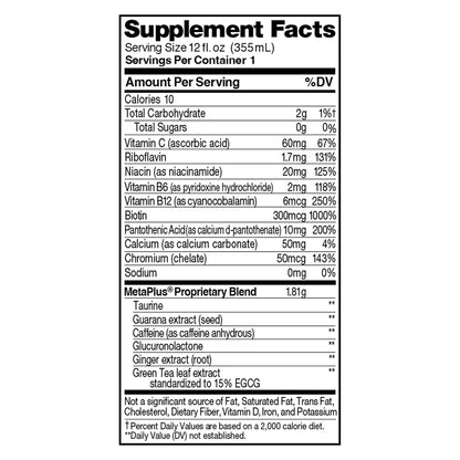 Celsius Energy Drink Green Tea Raspberry Acai 12 Fl Oz