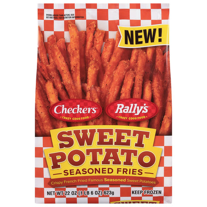 Checkers/Rally's Sweet Potato Seasoned Fries 22 oz