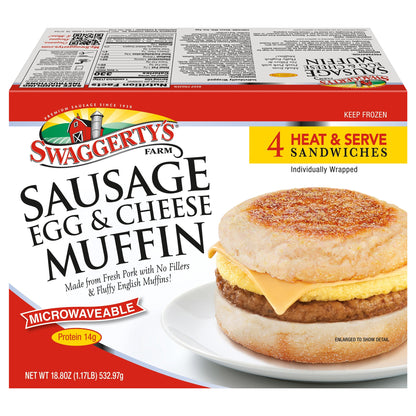 Swaggerty's Farm® Sausage Egg Cheese English Muffin