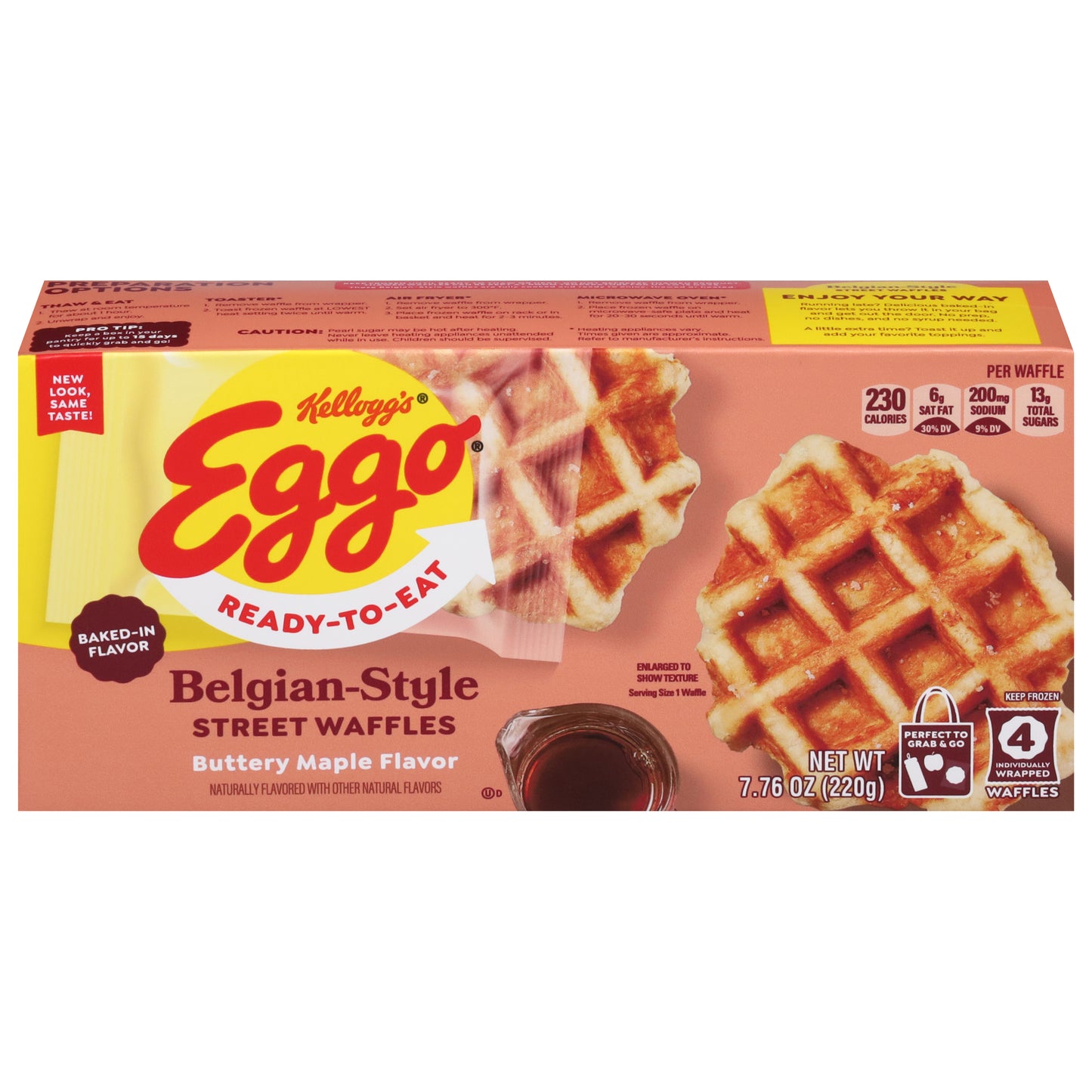 Kellogg's® Eggo® Buttery Maple Frozen Grab & Go Waffles