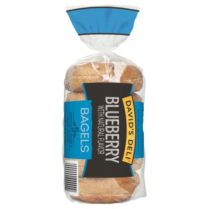 David's Deli Blueberry Flavored Bagels, 5 ct.
