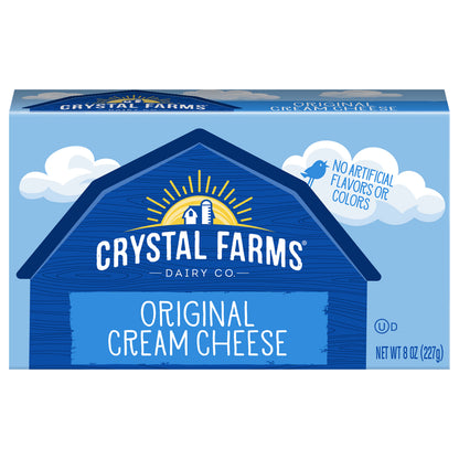 Crystal Farms Original Cream Cheese Block, 8 oz.