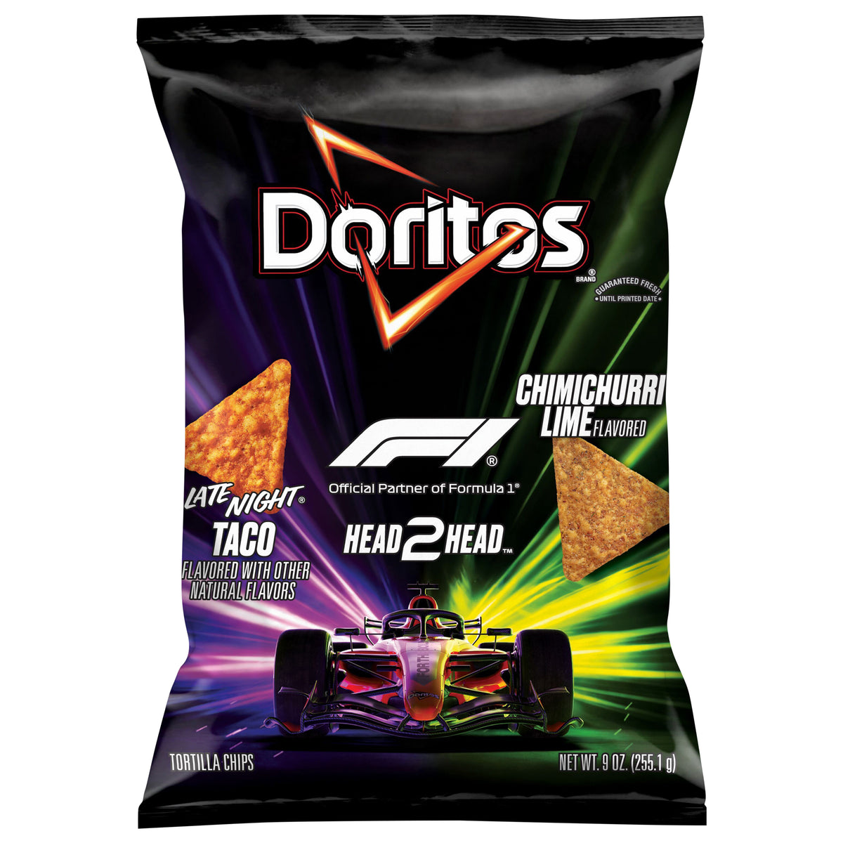 Doritos Tortilla Chips Late Night Taco And Chimichurri Lime, 9 Oz
