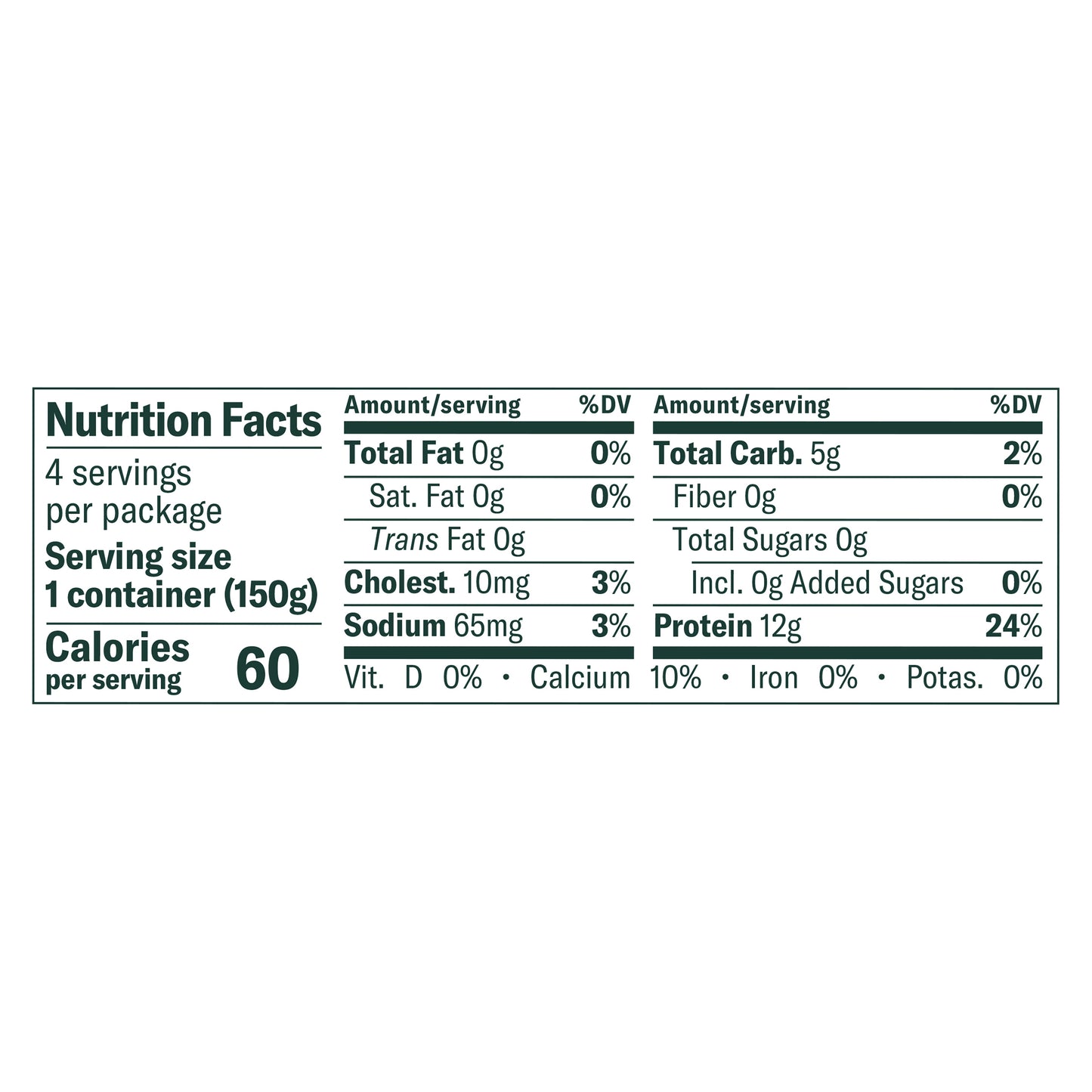 Chobani Zero Sugar Vanilla 5.3oz Greek Yogurt 4ct