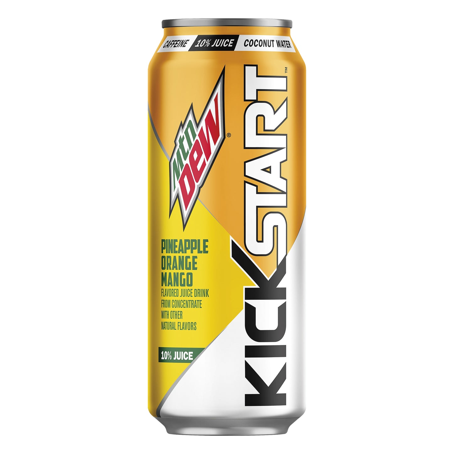Mtn Dew KickStart Pineapple Orange Mango Juice Drink 16 oz