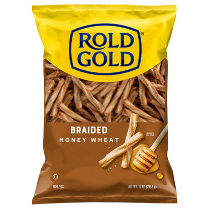 Rold Gold Pretzels Braided Honey Wheat 10 Oz