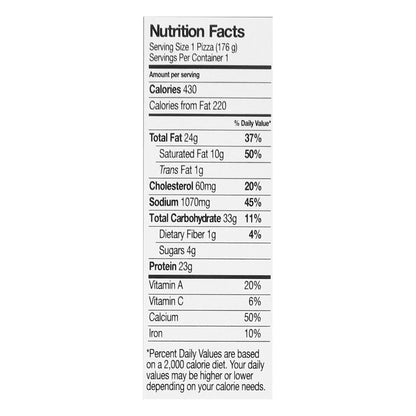 Bellatoria Personal Size Ultra Thin Crust Ultimate Pepperoni Pizza 5.93 oz