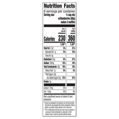 Betty Crocker Wild Blueberry Muffin and Quick Bread Mix, 16.9 oz.
