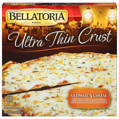 Bellatoria Ultra Thin Crust Ultimate 5 Cheese Pizza 14.23 oz