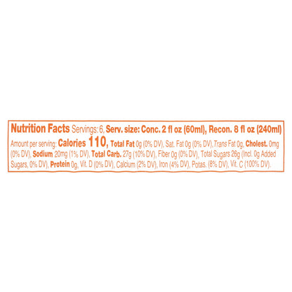 Old Orchard Orange 100% Juice Frozen Concentrate 12 fl. oz. Canister