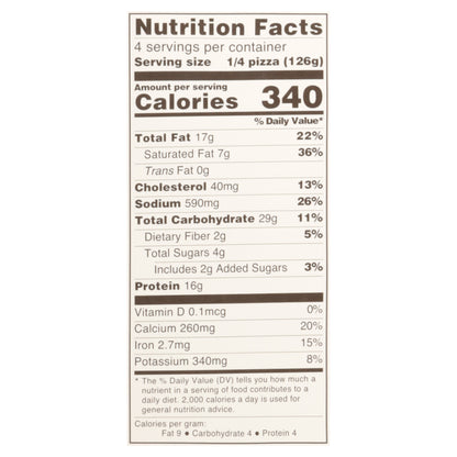 Nancy's Chicago Style Thin Crust Italian Sausage Pizza 17.76 oz