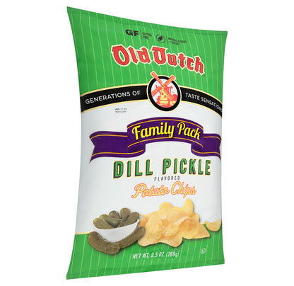Old Dutch Family Pack Dill Pickle Potato Chips 9.5 oz